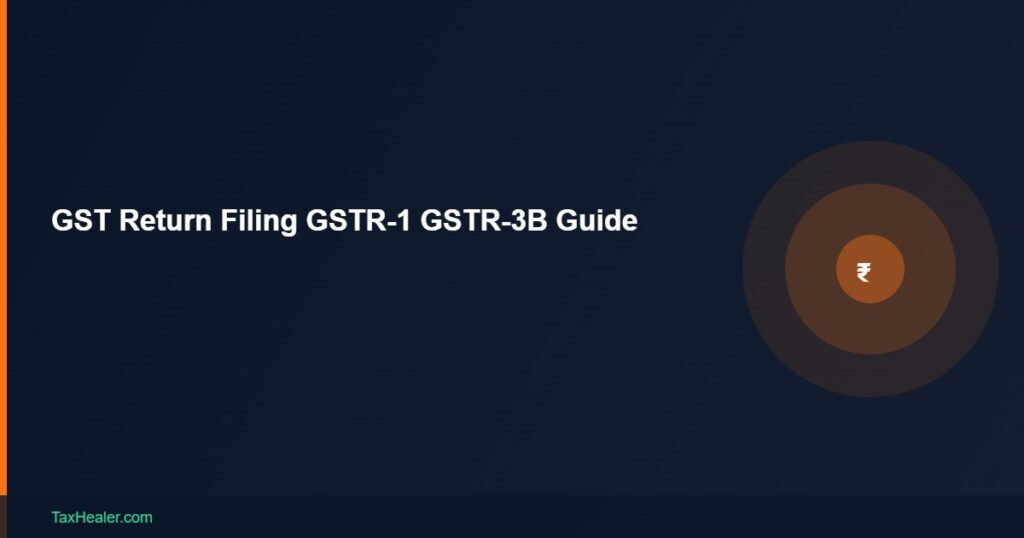 TaxHealer Blog - GST Return Filing GSTR-1 GSTR-3B Guide