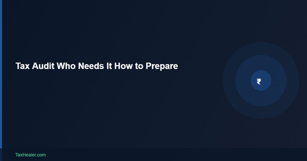 TaxHealer Blog - Tax Audit Who Needs It How to Prepare